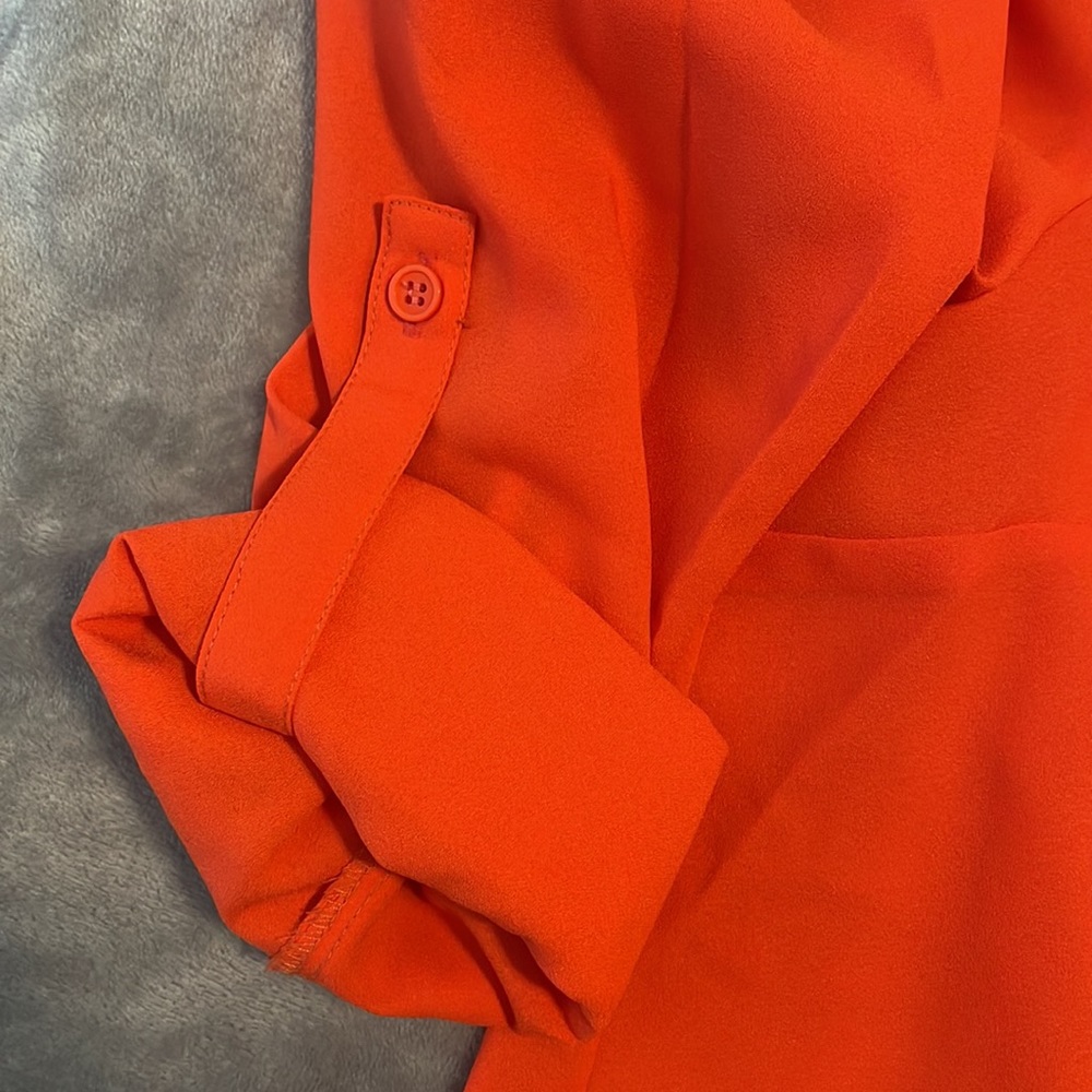 Orange button down - Picture 5 of 8